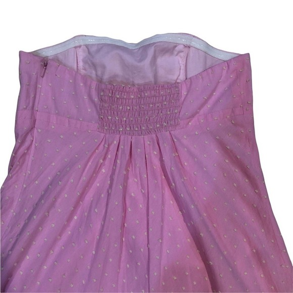 Vintage Collectible Lilly Pulitzer Strapless Pink Cotton Dot Dress Size 2 - Picture 6 of 8